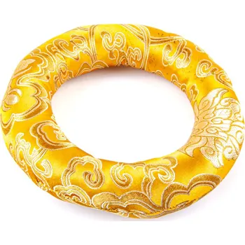 Perkuse Podložka pod tibetskou mísu Orient Circle 18 cm žlutá