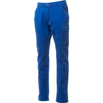 montérky Pracovní kalhoty Payper WORKER STRETCH Barva: Královská modrá, Velikost: 5XL