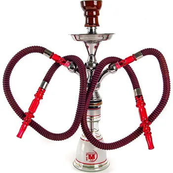 Čistič dýmky Vodní dýmka Top Mark Eset 46 cm /2 červená