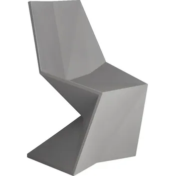 VONDOM Šedá plastová jídelní židle VERTEX