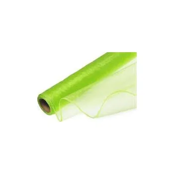 Party dekorace Organza 40cm x 8m světle zelená