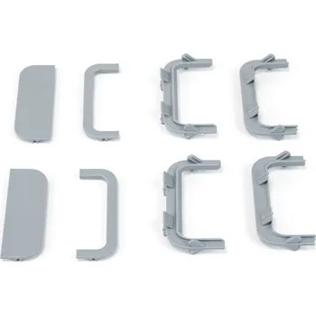 Nábytkové kování Emuca Sada koncovek z PVC pro profily GOLA - C / Aluminium