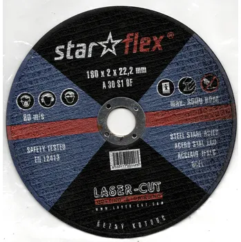 Řezný kotouč LASER CUT Řezný kotouč na ocel 180mm Velikost: 180 x 3 x 22,2mm