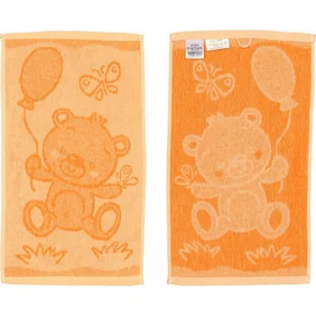 Ručník DekorTextil Ručník froté pro děti Medvídek - oranžový