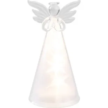 Vánoční dekorace Dekorace vánoční anděl skleněný LED