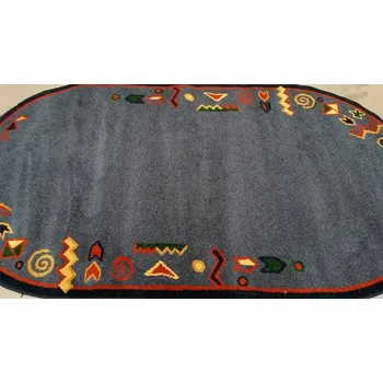 Koberec SINTELON Oválný koberec MODERN 130x240 modrý 130x240