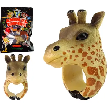 Výuková hračka Mamido Dětský prsten na ruku s žirafou