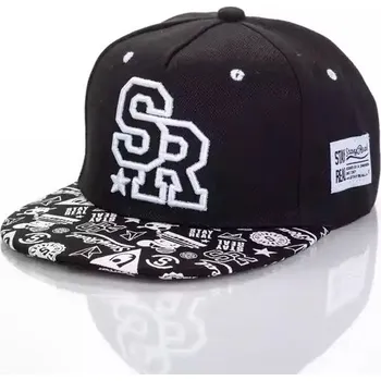 Pokrývka hlavy Hip hop unisex snapback - S-Black