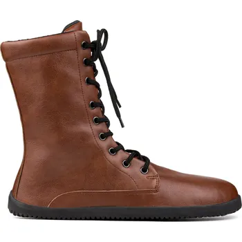 Dámská zimní obuv Ahinsa podzimně/zimní vysoké Jaya Bare se zipem hnědá Velikost: 39