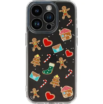 Pouzdro na mobilní telefon Tel Protect Christmas průhledné pouzdro pro Samsung S23 FE - vzor 2 Sweet cookies