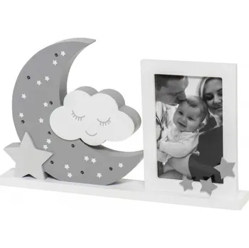 Dětská postýlka DOOKY rámeček na fotografii s LED osvětlením Moonlight Frame Grey