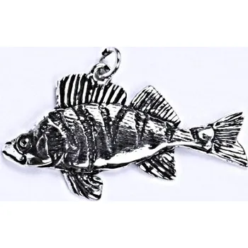 Přívěsek Stříbrný přívěsek ryba okoun říční - P931 (Stříbrný okoun říční)