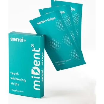 Přípravek na bělení zubů Bělící proužky sensi+ miDent