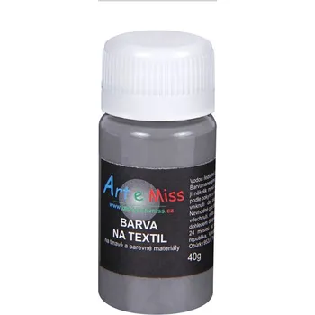 Výtvarná barva ARTEMISS Barva na tmavý textil 40g, stříbrná