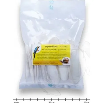Krmivo pro ptáka Ing. Zdeněk Soukal Sépiová kost broušená 20cm +/-3cm - 10ks