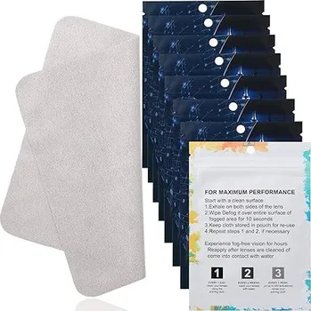 Čisticí roztok na brýle 6 kusů hadříků proti zamlžování brýlí