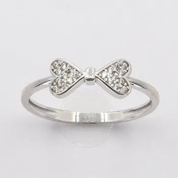 Prsten Zlatý prsten z bílého zlata se zirkony AZR1929W, vel. 55, 1.5 g (585/1000)