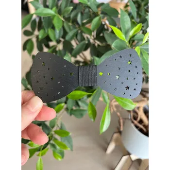 Obojek pro psa Vsepropejska Černý Vánoční motýlek pro psa na obojek Rozměr (cm): 12, Typ: Motýlek 13