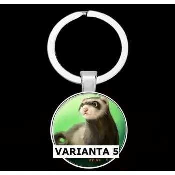 Přívěsek na klíče fretka varianta 5