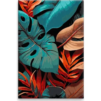 Dětské zboží Malování podle čísel - Barvy džungle - 40x60 cm, bez dřevěného rámu - CZ výroba