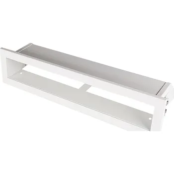 Větrací mřížka Krbová mřížka OTEVŘENÁ 20x6 cm, bílá