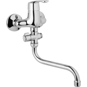 Vodovodní baterie JB Sanitary L10 32 30 Hela, Vanová nástěnná baterie, 100mm, ramínko T 200 mm s otočným přepínačem