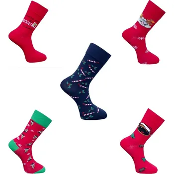 Pánské ponožky Pánské vánoční ponožky - Aura.via SF7669 Barva: Mix barva, Velikost: 39-42