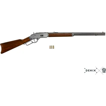 Replika zbraně Denix | Puška Winchester mod.73 USA + nábojnice - Šedá