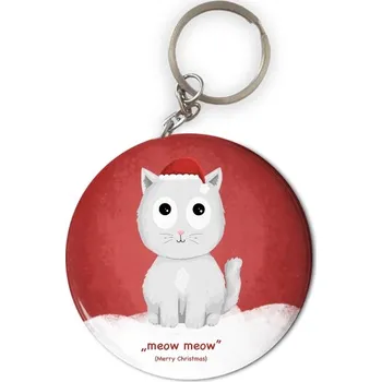 Přívěsek Přívěšek s otvírákem s potiskem Kočička - přívěšek s otvírákem