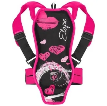 Chránič těla a ramene ETAPE Backbone černá/růžová 23/24 JS (116-134 cm)