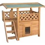 Bouda pro kočky s terasou KERBL LODGE 77x50x73cm