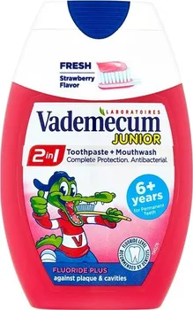 Zubní pasta Vademecum 2v1 Junior jahoda 75 ml