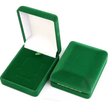 Dárková krabička Dárková krabička sametová zelená 75 x 60mm