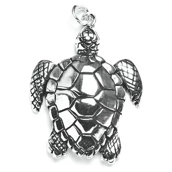 Přívěsek Stříbrný přívěsek želva mořská , kareta - P938 (Stříbrná želva kareta obrovská)