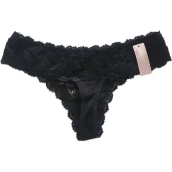 Dámské kalhoty Dámské krajkové tanga GreeNice 2020-02 Barva: černá, Velikost: XXL-3XL