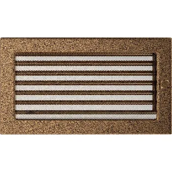 Krbová obestavba Krbová mřížka 17x30 BASIC staré zlato s žaluzií