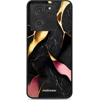 Pouzdro na mobilní telefon Lesklý kryt Mobiwear Glossy - Xiaomi 13T / 13T Pro - G021G Černý a zlatavý mramor (Prémiové lesklé pouzdro, obal, kryt Mobiwear Glossy na mobil Xiaomi 13T / 13T Pro - G021G Černý a zlatavý mramor, materiál Plast + TPU silikon - krytí po všech stranách,)