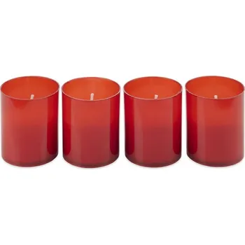 Svíčka Svíčka 4ks WK60 55g, červená, hřbitovní
