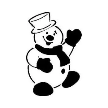 Sněhulák - platová šablona V7 Rozměr: D 29x29cm