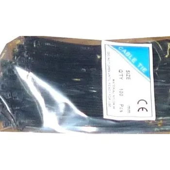 Stahovací páska Stahovací páska 3,6x370mm černá, balení 100ks