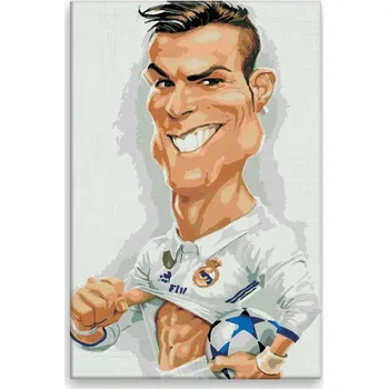 Dětské zboží Malování podle čísel - Cristiano Ronaldo - 40x60 cm, bez dřevěného rámu - CZ výroba