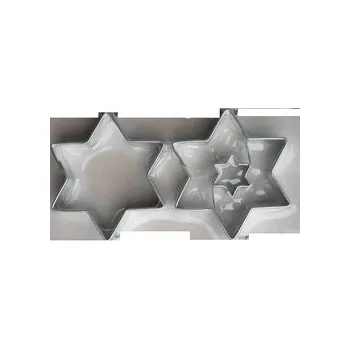 Vykrajovátko Vykrajovátka sada - Hvězdička + hvězdička se středem (2 ks)/ 5,2 cm