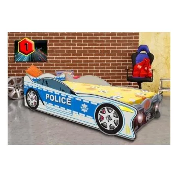 Dětská postel Postel dětská Speed policie 70x140 modrá