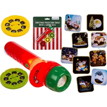 Hračka pro nejmenší OOTB Baterka s projekcí vánočních obrázků