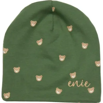 Čepice ENIE BABY dětská čepice Bears Green 12-16m