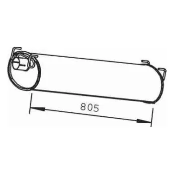 Tlumič výfuku Tlumič výfuku pro IVECO TurboDaily 9778