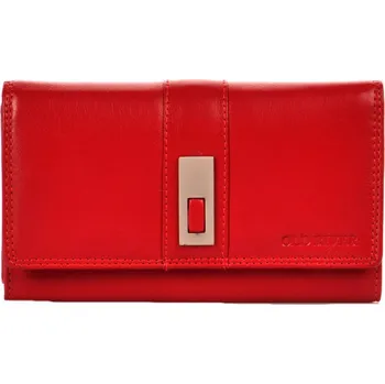 Peněženka Old River kožená dámská peněženka MK-57 F červená