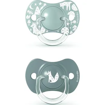 SUAVINEX DUDLÍK SX PRO FYZIOLOGICKÝ 6/18M FOX - STŘÍBRNÝ