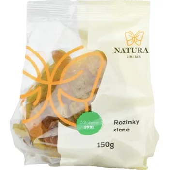 Sušené ovoce Rozinky zlaté 150g, Natural Jihlava