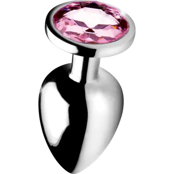 Anální šperk Booty Sparks Gem Medium Anal Plug Pink